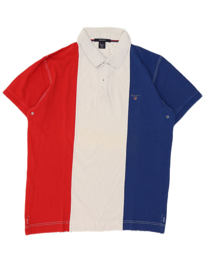 Gant Polo Shirt til mænd XL Flerfarvet Colourblock Bomuld