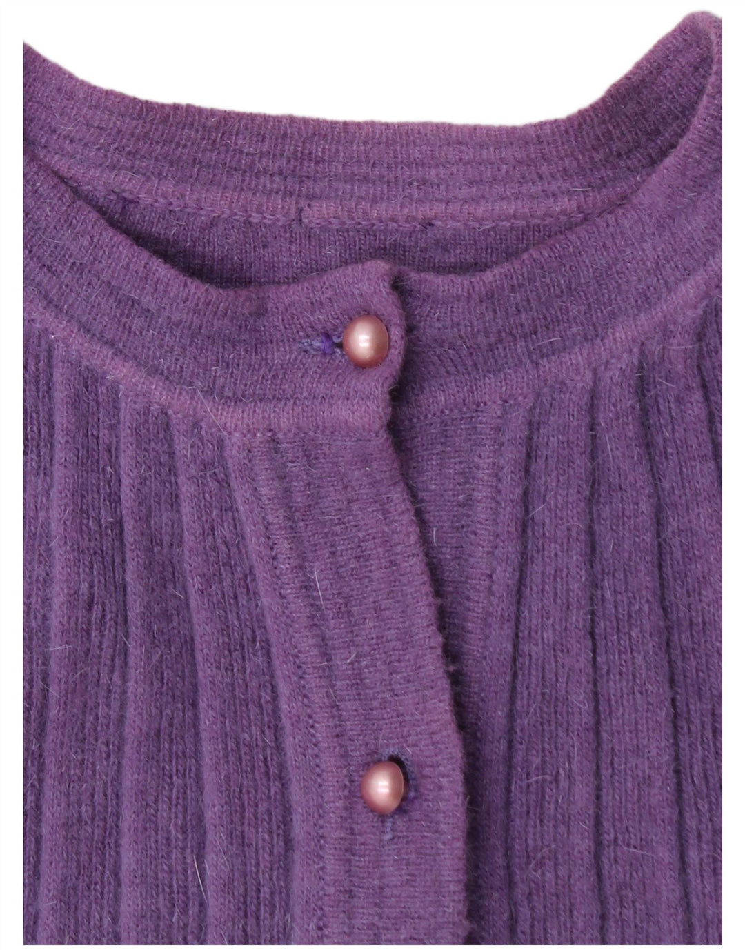 VINTAGE Dame cardigan Sweater UK 14 Medium Purple
