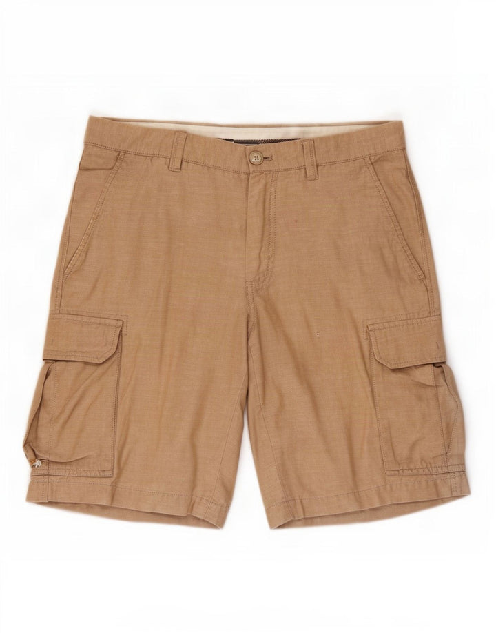 Massimo Dutti Herre Cargo Shorts EU 38 Small W30 Beige Bomuld