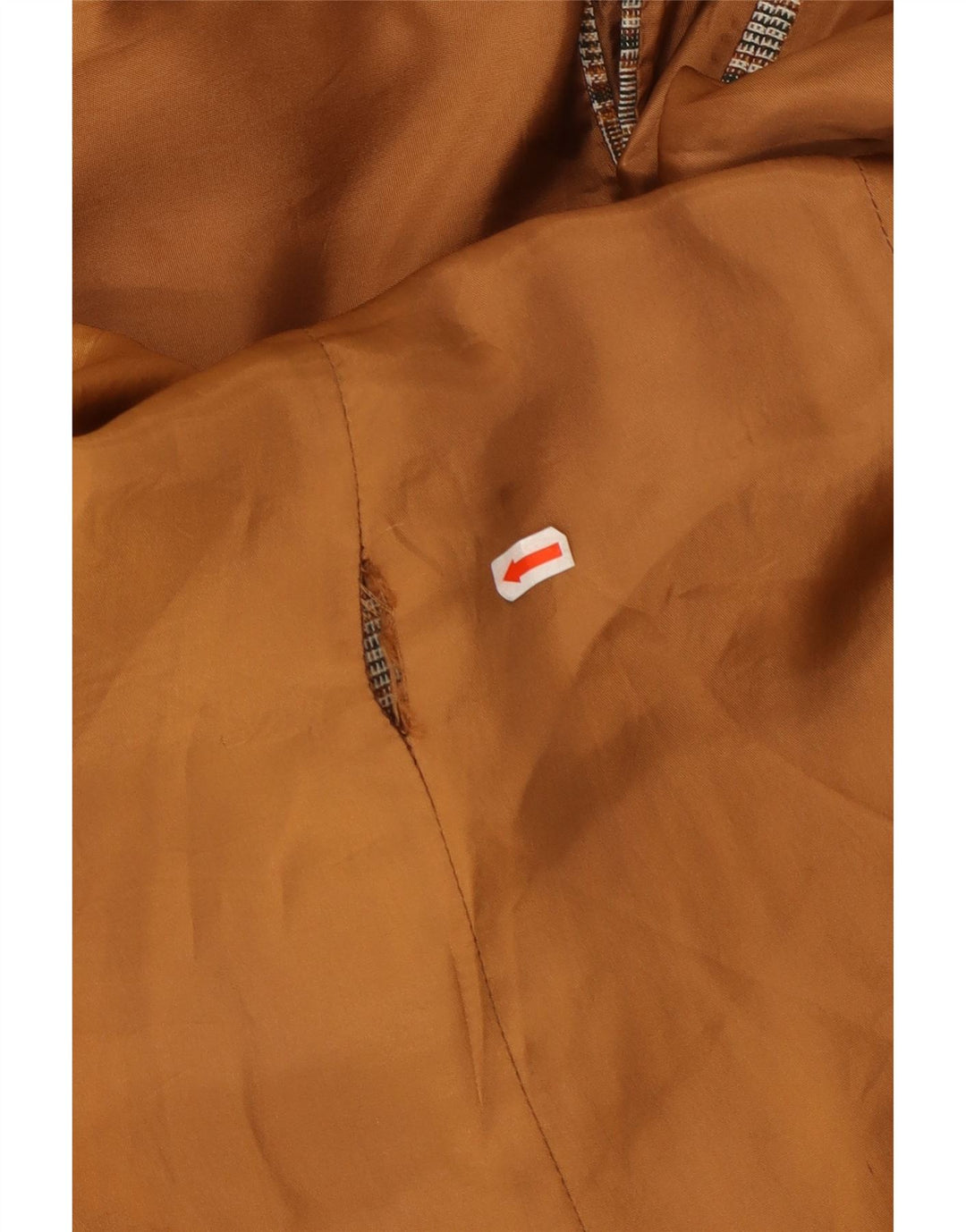 VINTAGE Herre 2-knaps blazerjakke UK 40 Stor grå ternet polyester