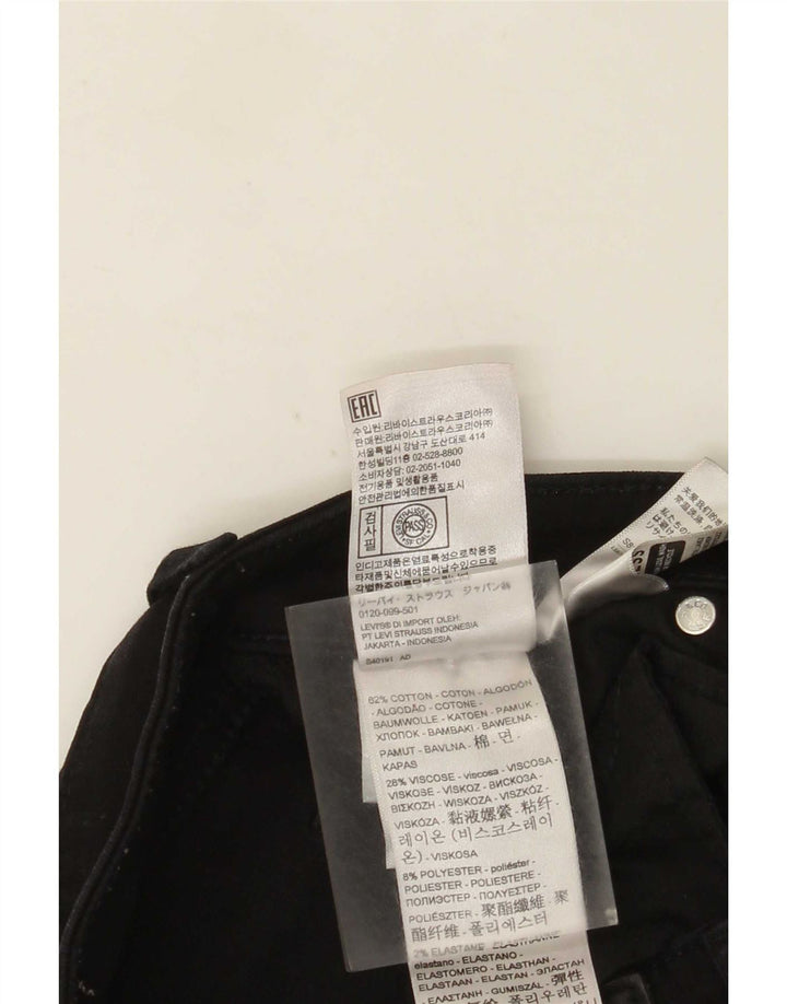 Levi's Slim Jeans til kvinder W28 L28 Sort bomuld