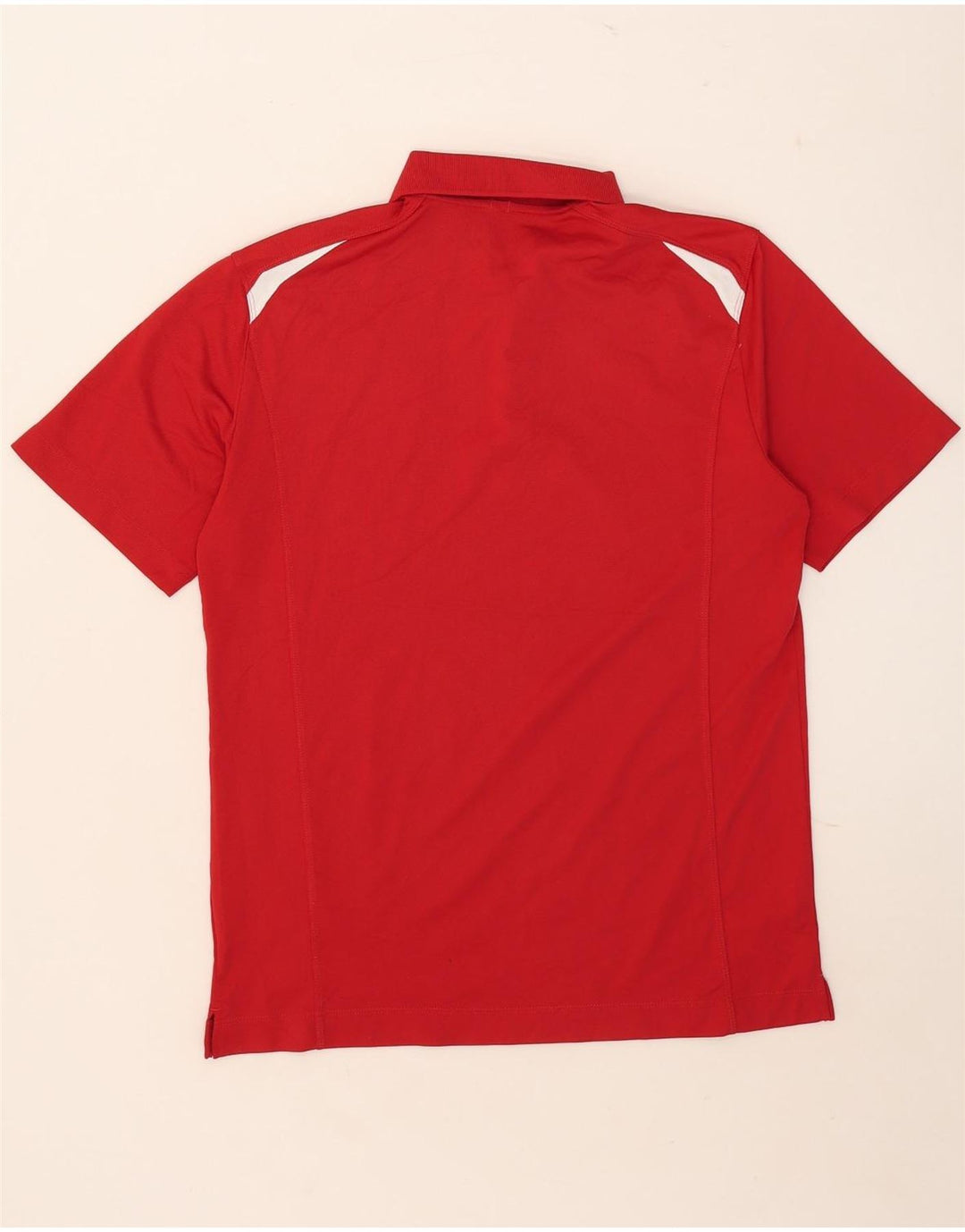 Nike Dri Fit poloshirt til mænd, medium rød Colourblock Polyester
