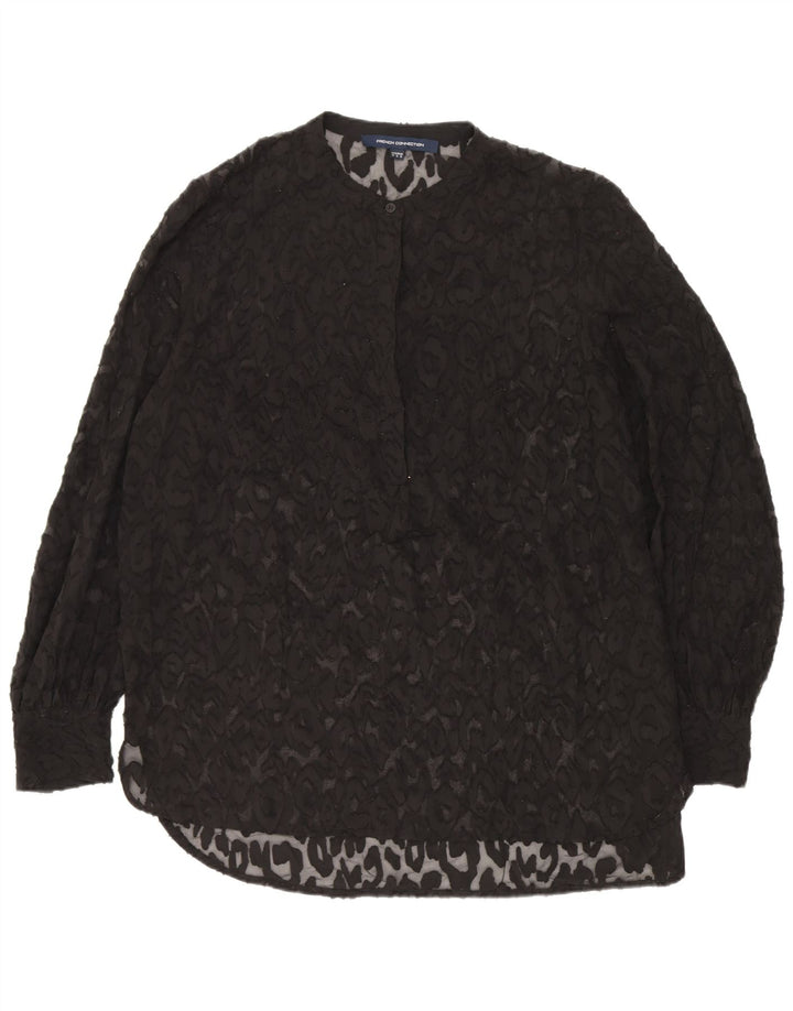 French Connection Dame Se Through Tunika Top UK 12 Medium Sort