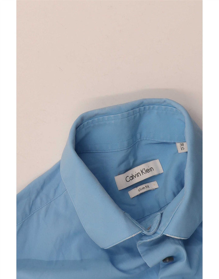 Calvin Klein Herre Slim Fit Skjorte Str. 38 15 Medium Blue
