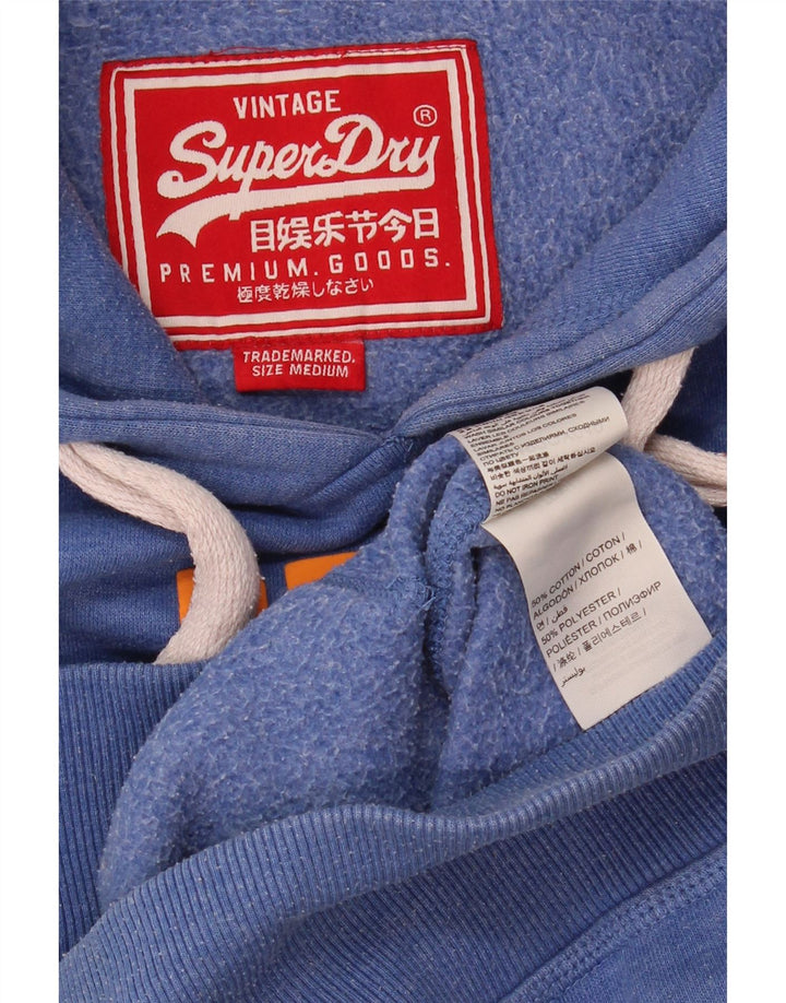 Superdry Grafisk hættetrøje til mænd mellemblå bomuld