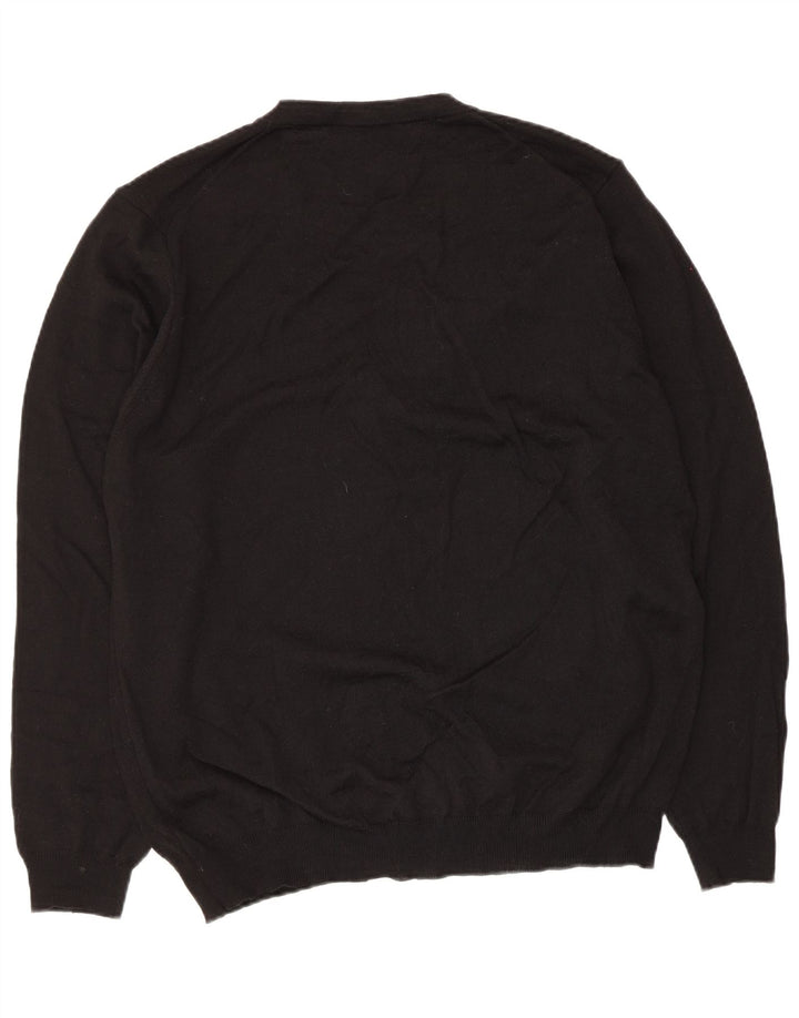 Marks & Spencer Herre Cardigan Sweater Stor Sort Akryl