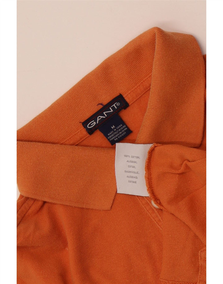 Gant herre poloshirt Medium orange stribet bomuld