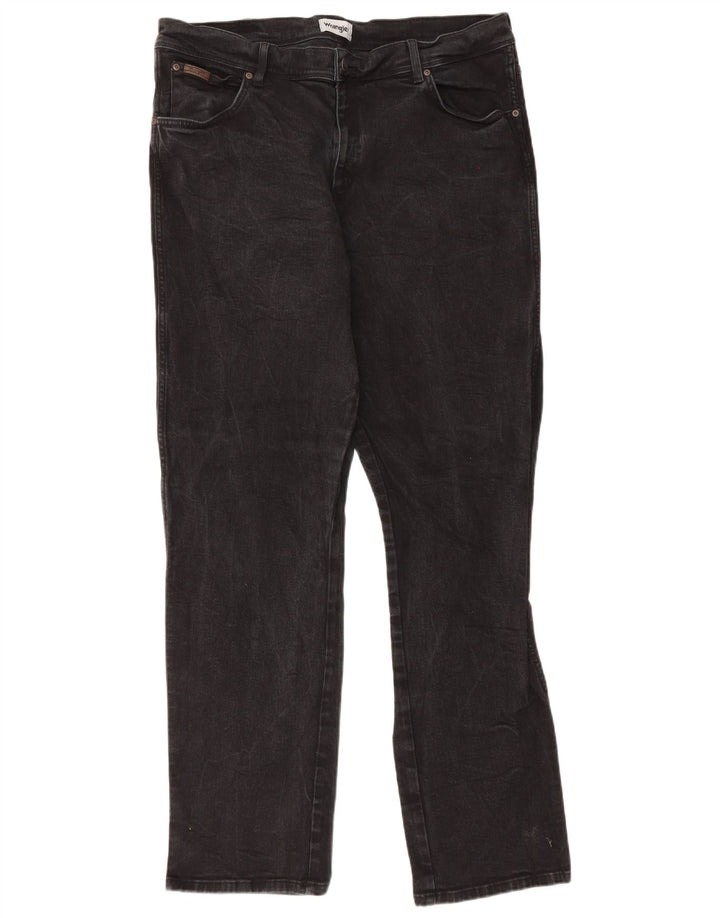 Wrangler Herre Texas Straight Jeans W42 L36 Sort