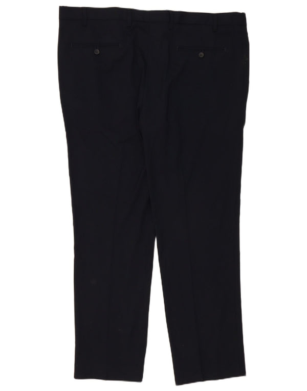 Marks & Spencer Herre Slim Chino Bukser W42 L31 Marineblå Polyester