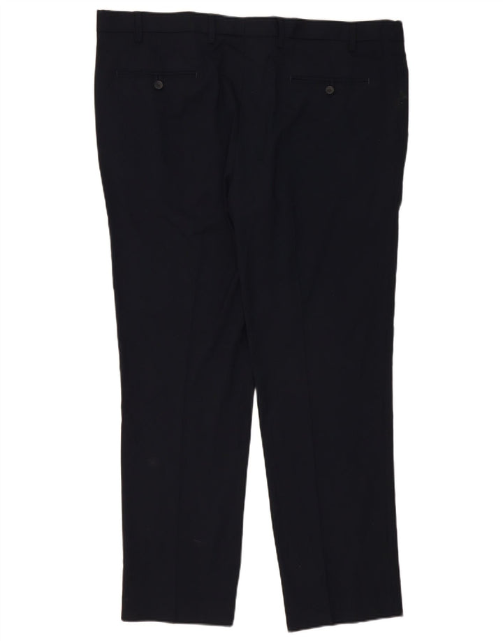 Marks & Spencer Herre Slim Chino Bukser W42 L31 Marineblå Polyester