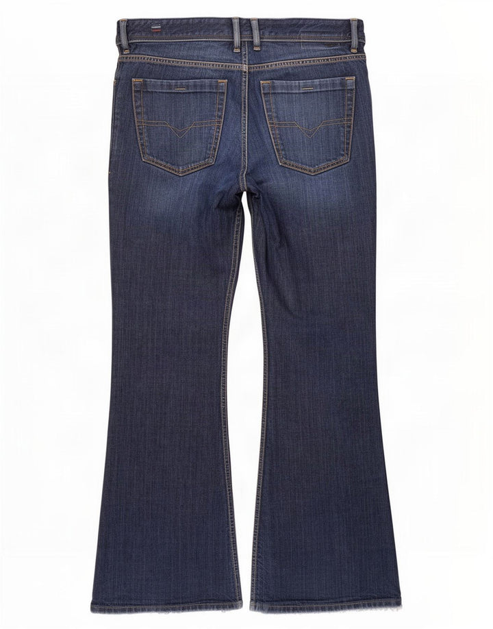 Diesel Herre Zathan Bootcut Jeans W32 L32 Blå Bomuld