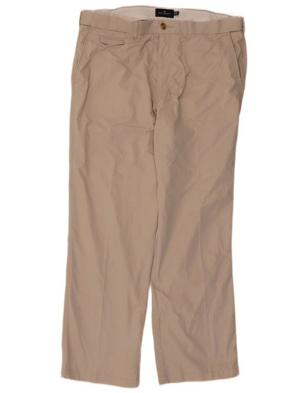 Marks & Spencer Herre Blue Harbor Lige Chinobukser W38 L31 Beige