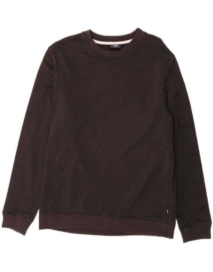 JOOP Mens Sweatshirt Jumper Large Black Colourblock Cotton Vintage Joop and Second-Hand Joop from Messina Hembry 