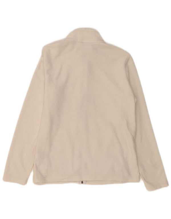 Marks & Spencer Fleecejakke til kvinder UK 14 Stor hvid polyester
