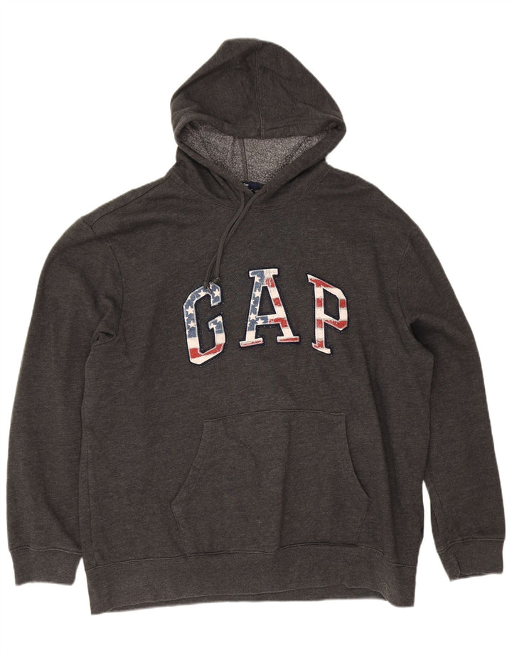 Gap Herre grafisk hættetrøje 2XL Grå