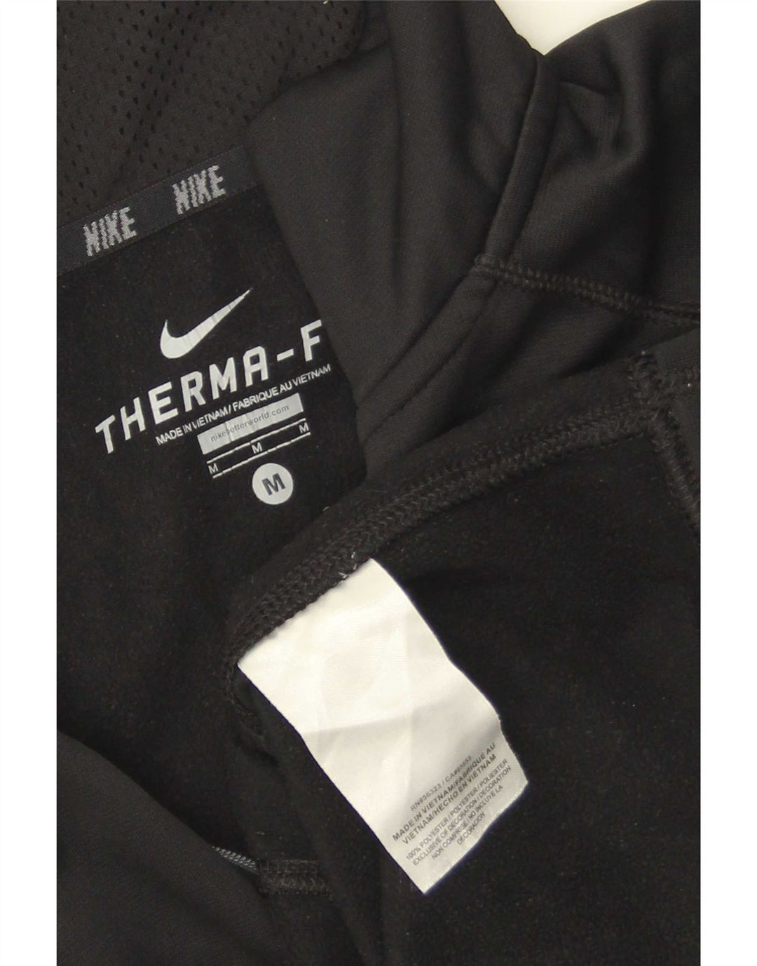 Nike Herre Therma-Fit Pullover Træningsdragt Top Medium Sort Colourblock