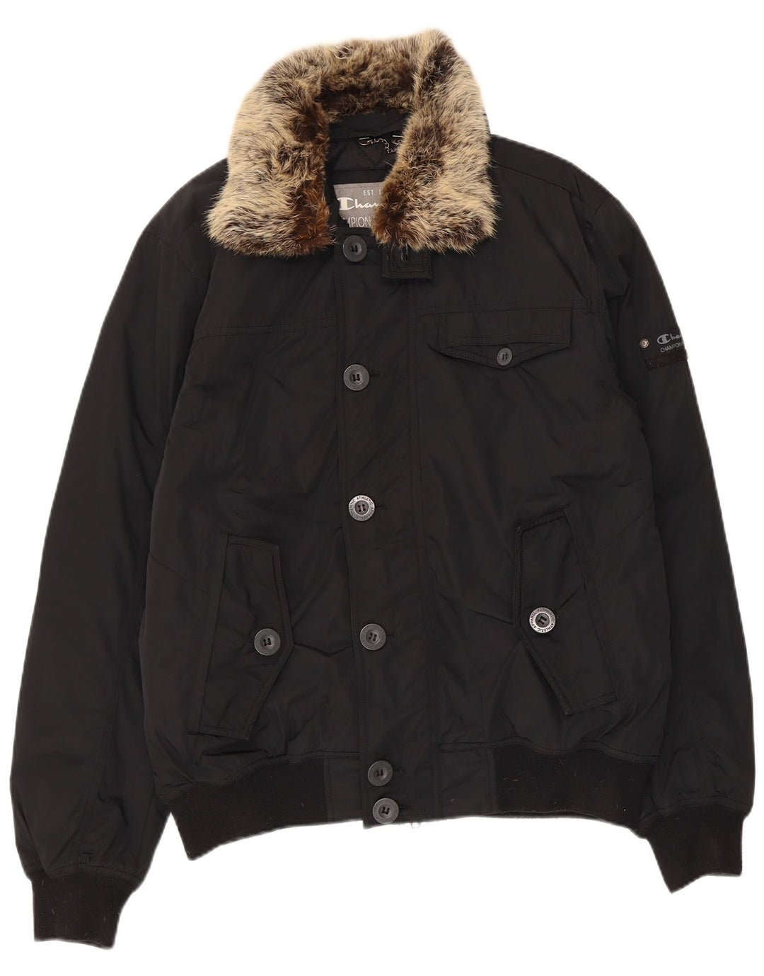 CHAMPION Herre Bomber Jacket UK 40 Large Black