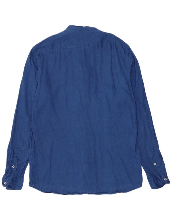 Refrigiwear Herreskjorte XL Navy Blue Linen