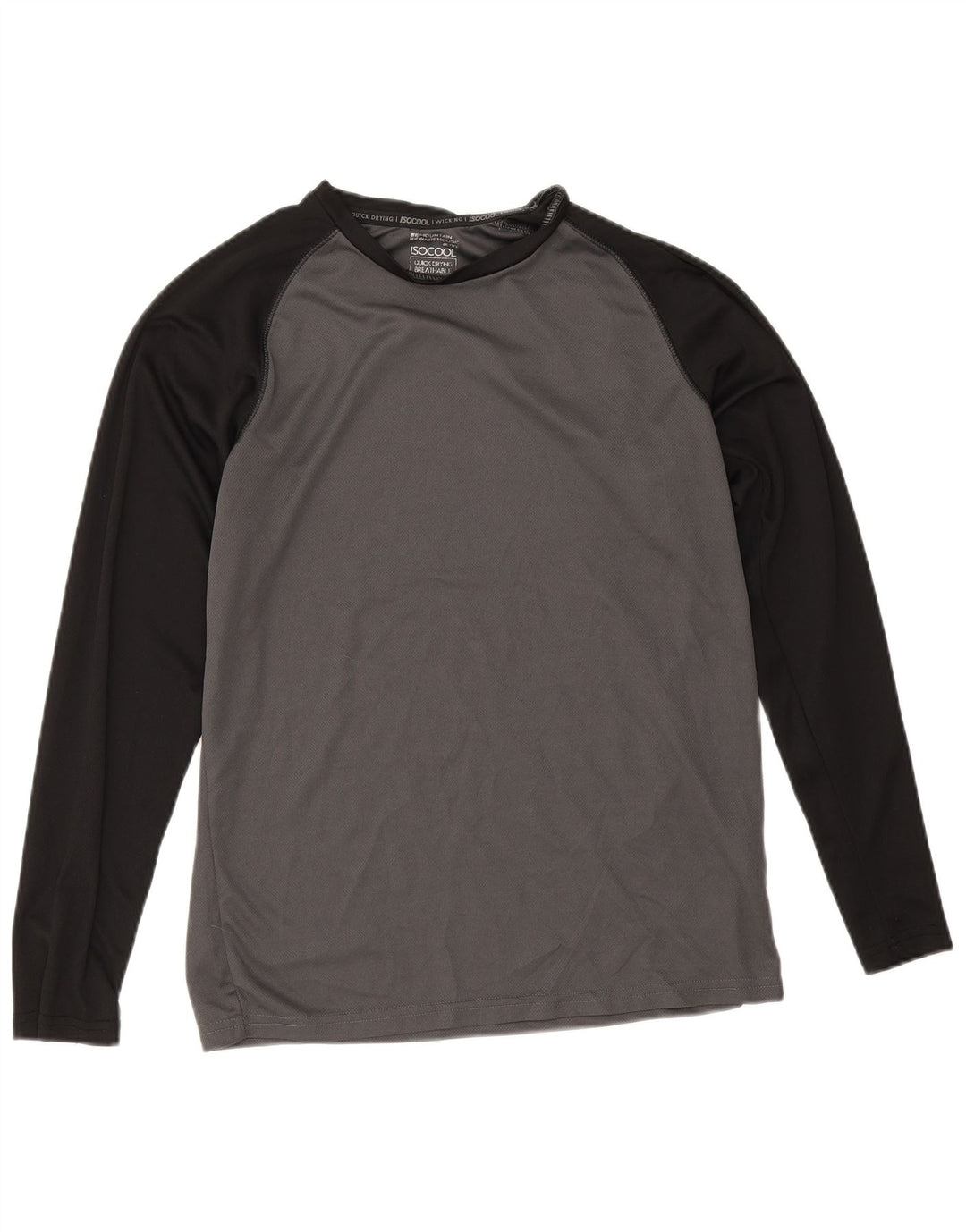 Mountain Warehouse Herre IsoCool Top Langærmet Lille Grå Colourblock