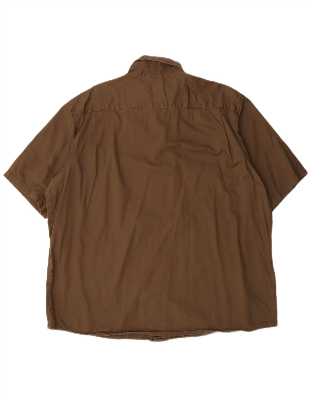 Wrangler Kortærmet Herreskjorte 2XL Khaki Bomuld