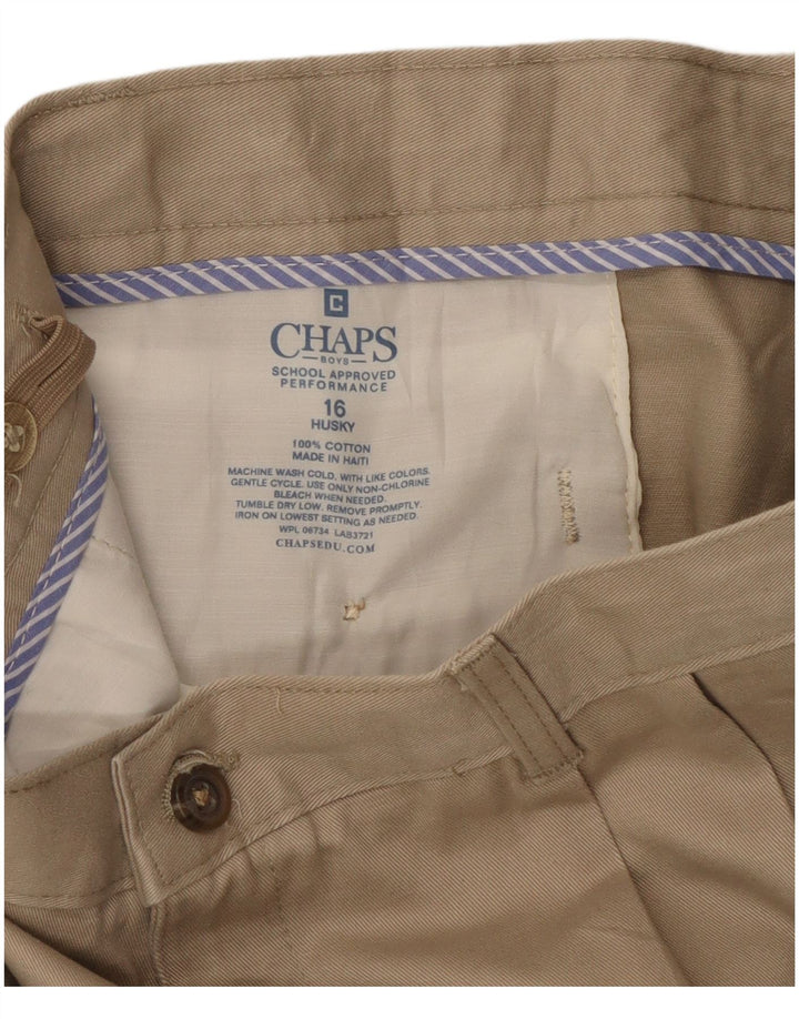 Chaps Boys Pegged Chino Bukser 15-16 år W30 L28 Beige Bomuld