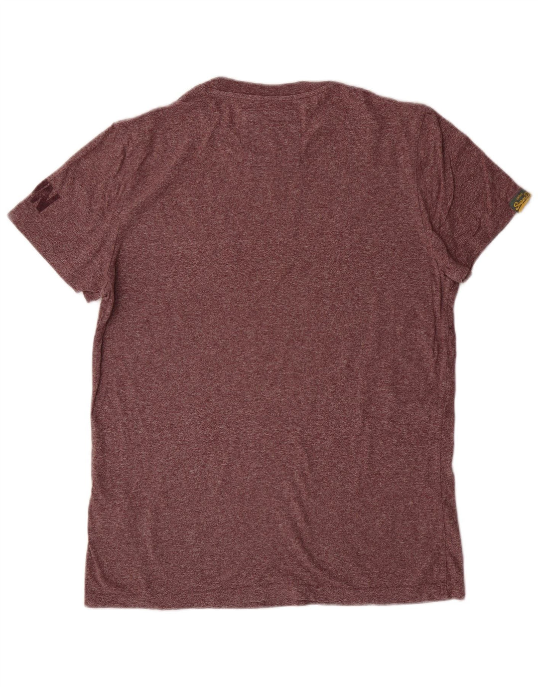 Superdry Grafisk T-shirttop til kvinder Stor rødbrun flækket bomuld