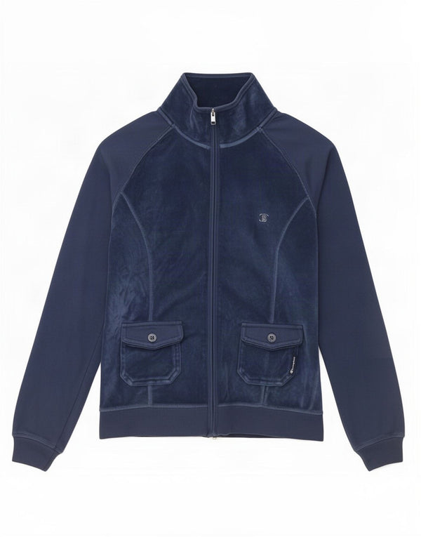 Champion Womens Heritage Fit Træningsdragt Topjakke UK 10 Small Navy Blue