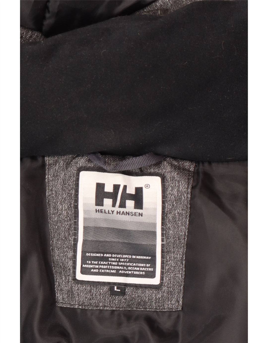 Helly Hansen Herre Hooded Parka Jacket UK 40 Large Grå Nylon