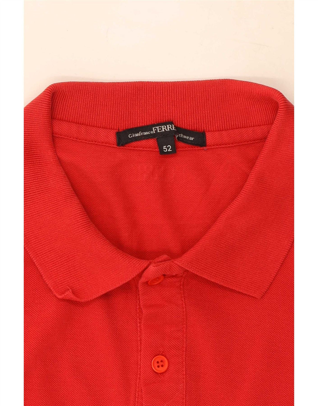 Gianfranco Ferre Poloskjorte til mænd IT 52 Large Red Cotton