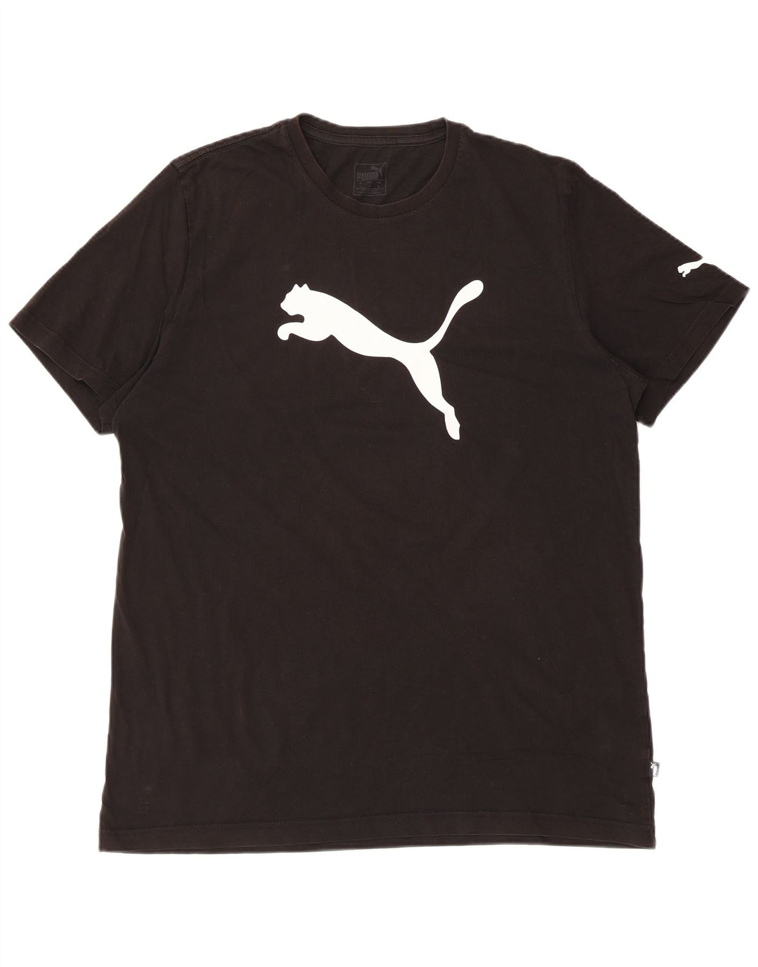 PUMA Herre grafisk T-shirt top XL sort bomuld
