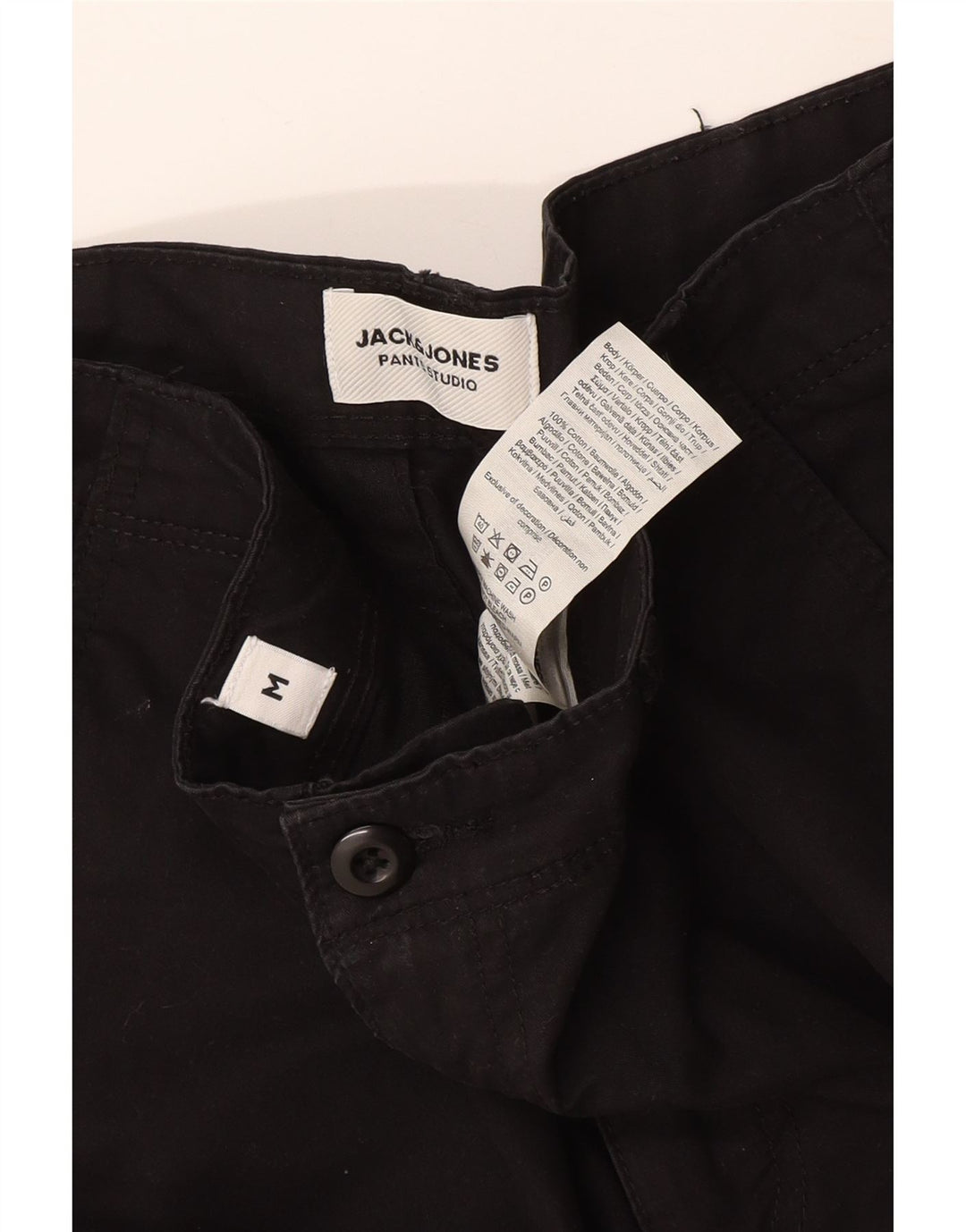 Jack & Jones Herre Cargo Shorts Medium W32 Sort Bomuld