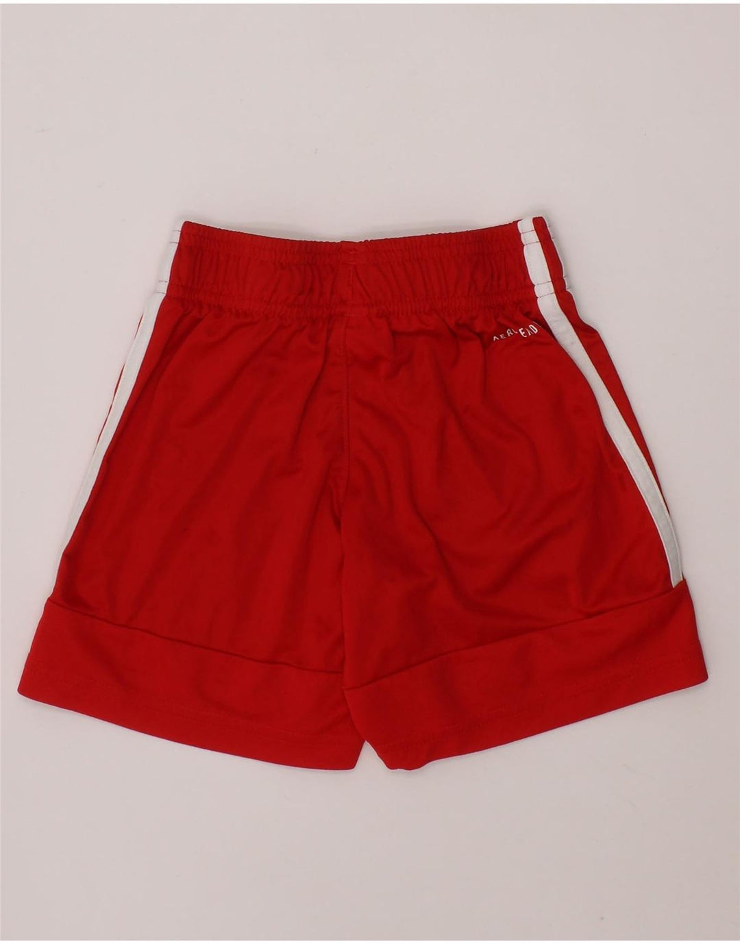 ADIDAS Boys Aeroready Sport Shorts 5-6 Years  Red Polyester