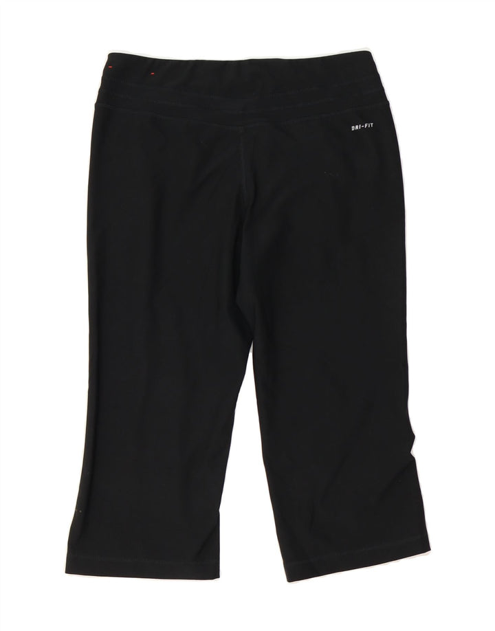 NIKE Womens Dri Fit Capri Leggings UK 12/14 Medium  Black Polyester Vintage Nike and Second-Hand Nike from Messina Hembry 