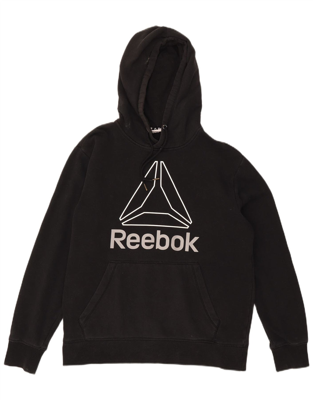 Reebok Grafisk hættetrøje til mænd, stor sort