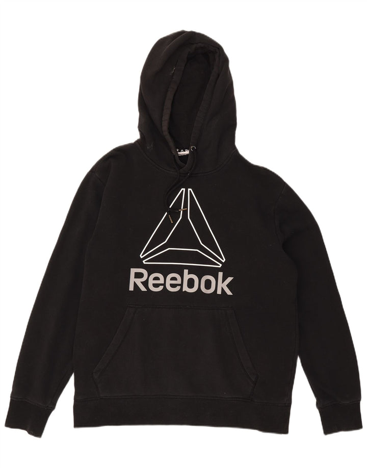 Reebok Grafisk hættetrøje til mænd, stor sort