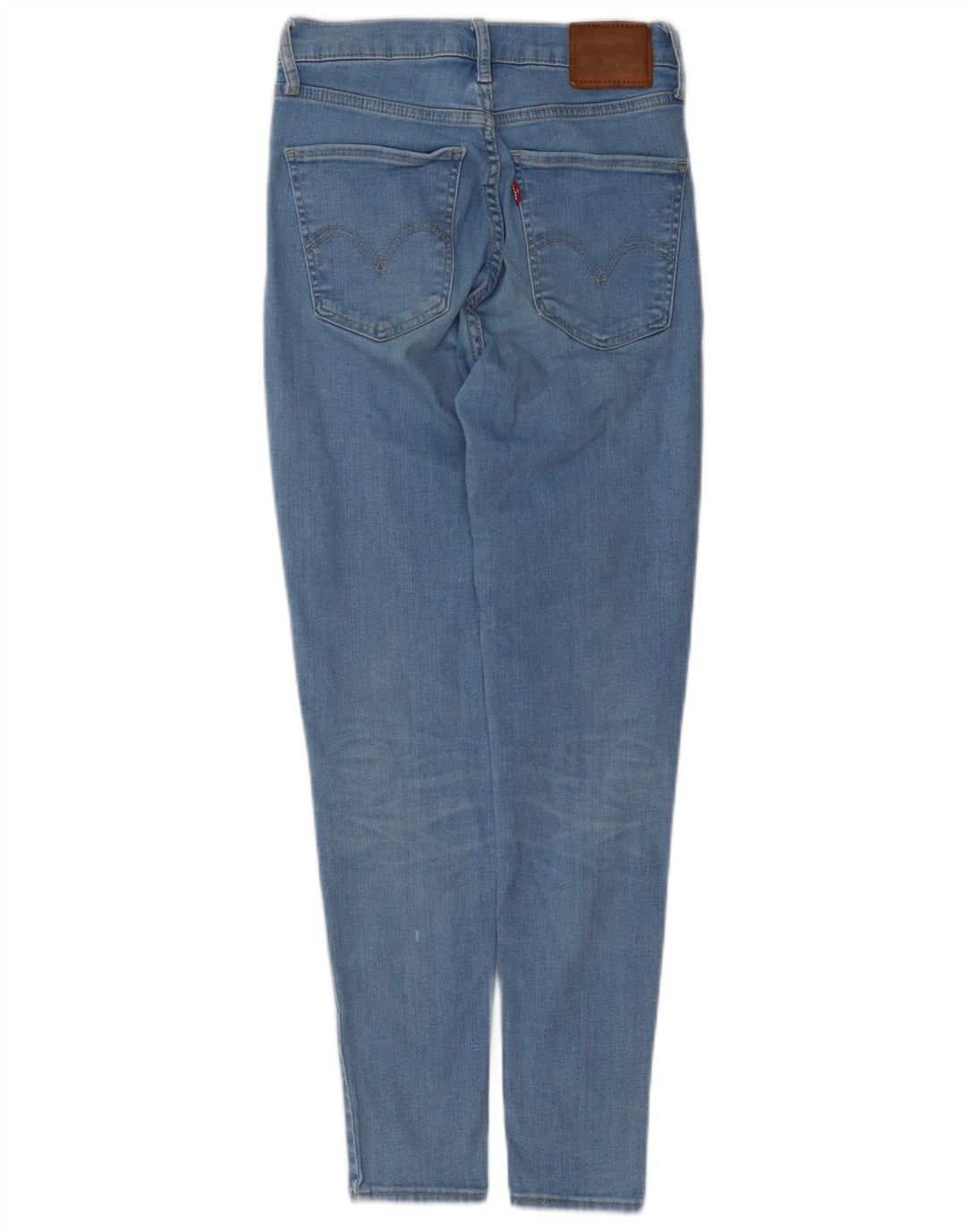 LEVI'S Kvinder Mile High Super Skinny Jeans W27 L28 Blå Bomuld