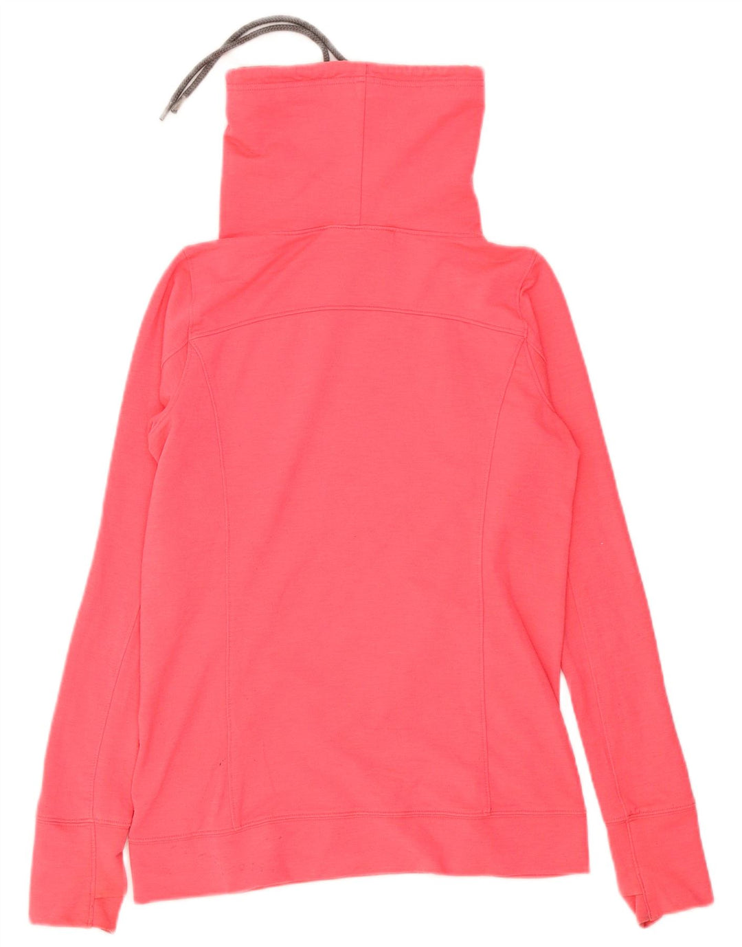 Under Armour Dame Roll Neck Sweatshirt Jumper UK 10 Small Pink Polyester