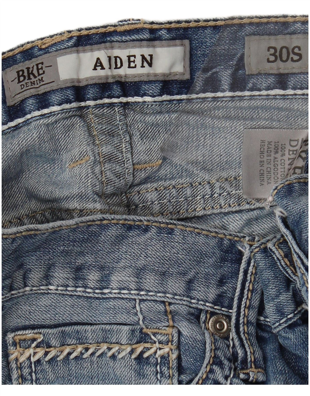BKE Dame Aiden Bootcut Jeans W30 L29 Blå Bomuld