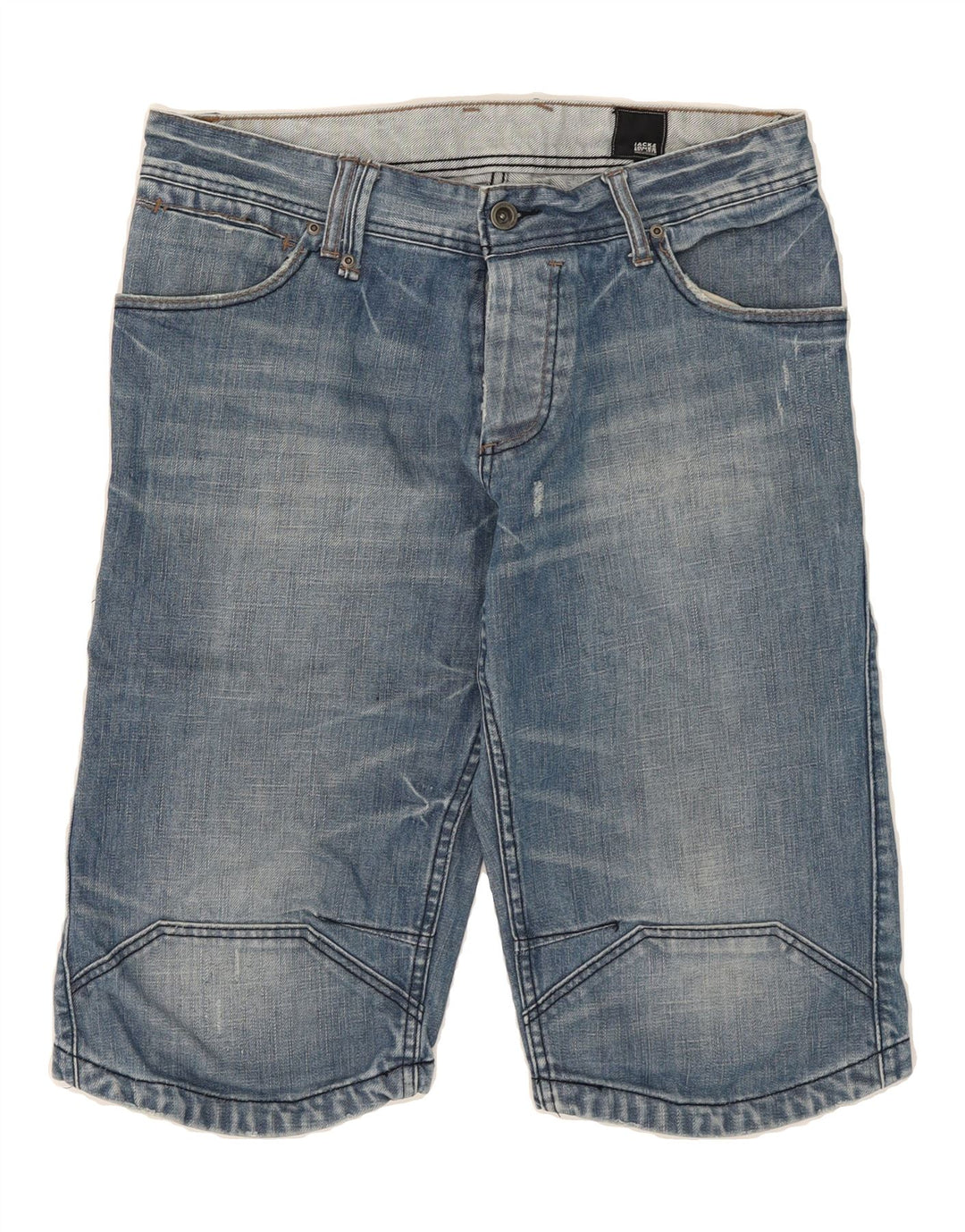 JACK & JONES Mens Denim Shorts Large W34 Blue Cotton Vintage Jack & Jones and Second-Hand Jack & Jones from Messina Hembry 