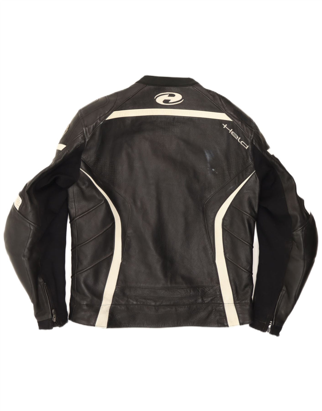 Held Herre Motorstyle Graphic Racer Jakke Størrelse 48 XL Sort Colourblock