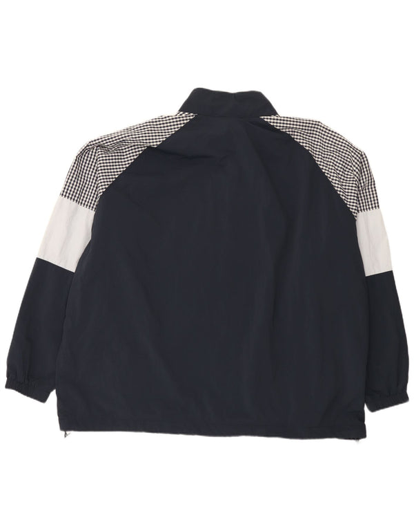 Lyle & Scott Regnjakke til mænd UK 46 3XL Navy Blue Colourblock Nylon