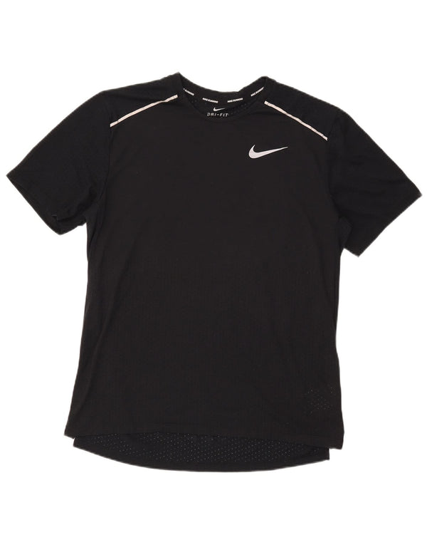 Nike Herre Dri Fit T-Shirt Top Medium Sort Polyester