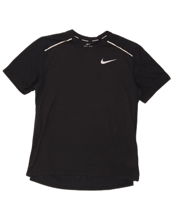 Nike Herre Dri Fit T-Shirt Top Medium Sort Polyester