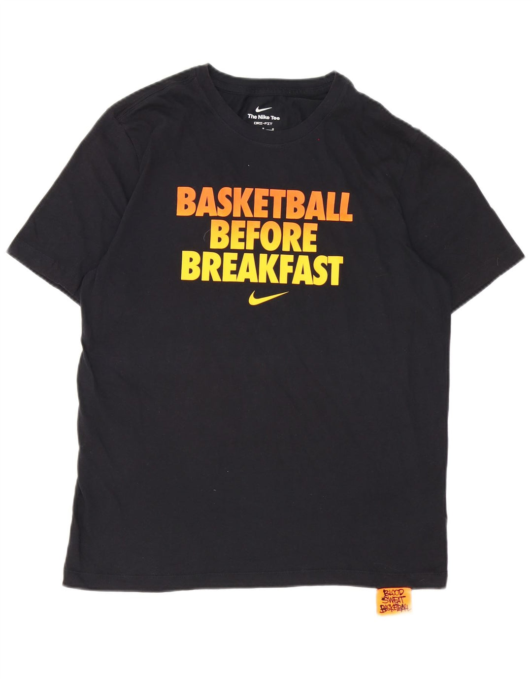 Nike Herre grafisk T-shirt Top Medium Sort Bomuld
