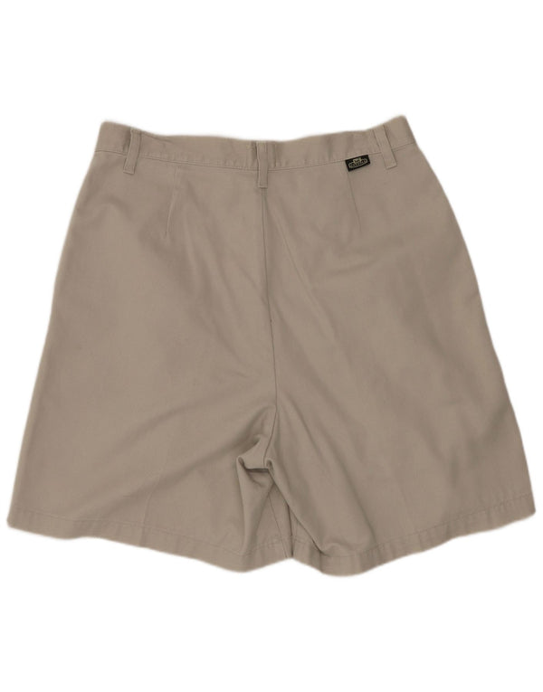 Lee kvinders højtaljede afslappede shorts US 14 XL W28 beige bomuld