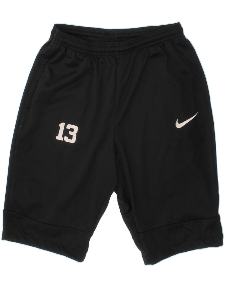 NIKE Boys Dri Fit Sport Shorts 13-14 Years XL Black Polyester Vintage Nike and Second-Hand Nike from Messina Hembry 