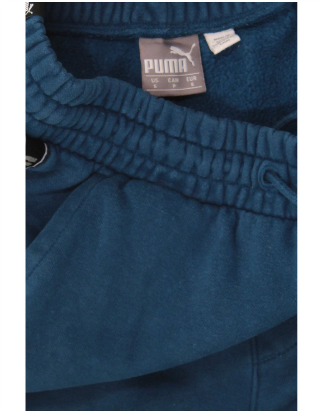 PUMA Mens Graphic Tracksuit Trousers Joggers Small  Navy Blue Colourblock