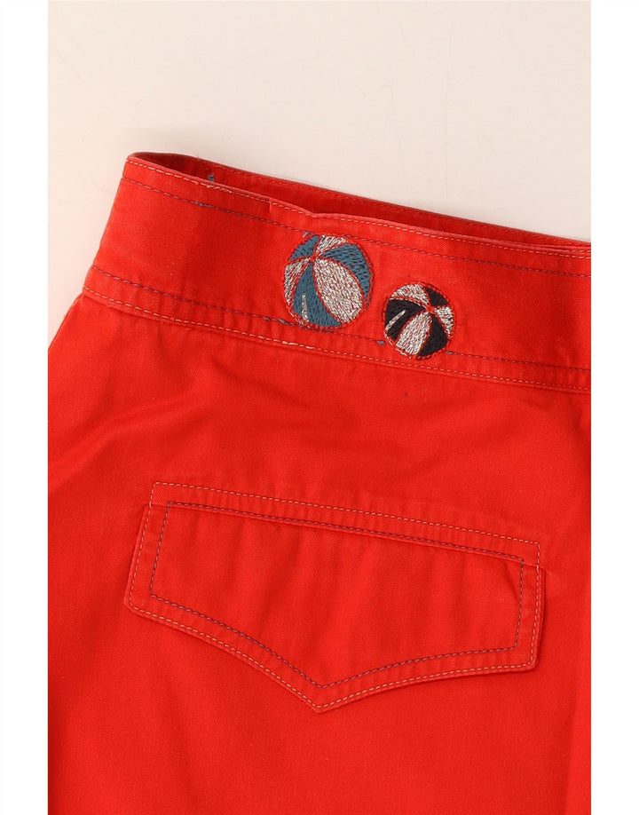 LES COPAINS Womens A-Line Skirt W28 Medium  Red