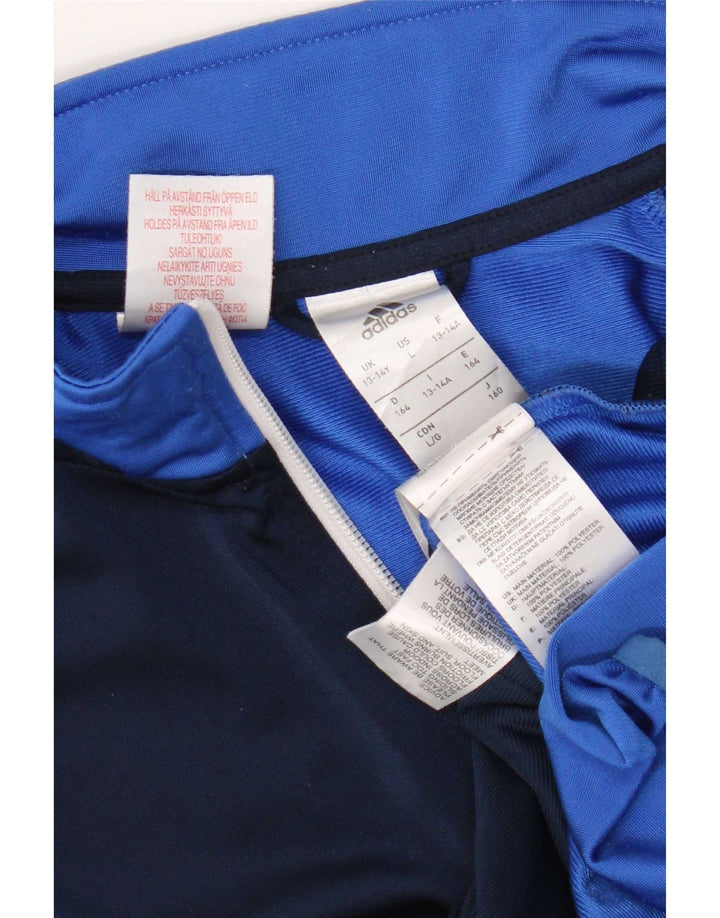 Adidas Træningsdragt Topjakke til drenge 13-14 år Blå Colourblock Polyester