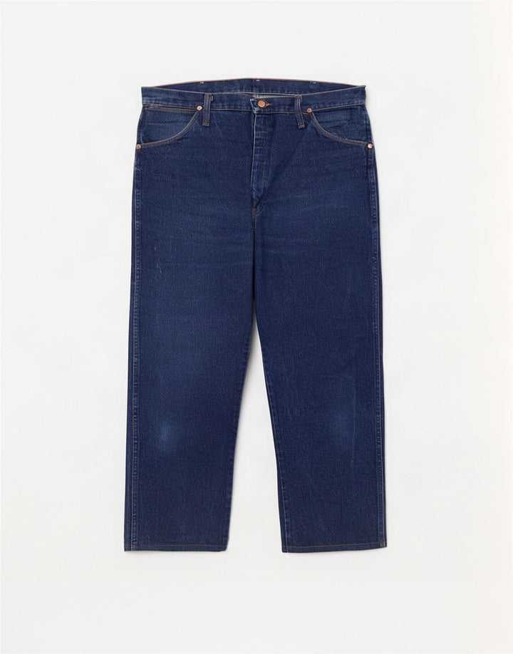 Wrangler Straight Jeans til mænd W38 L26 Marineblå Bomuld